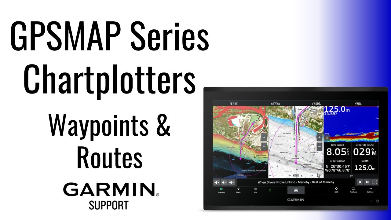 Картплоттеры GPSMAP | Путевые точки и маршруты | Поддержка Garmin