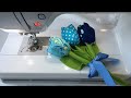 Super Easy - make Fabric Tulip Flowers 🌷🌸 | Abi’s Den ✂️