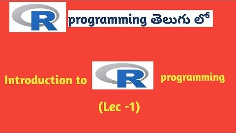 Introduction to R programming for data science