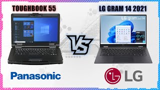 LG GRAM 14 2021 VS PANASONIC TOUGHBOOK 55 | MIL-STD-810G