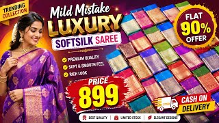 🛑Premium Kanchipuram LuxurySoftSilk Saree Mild Mistake Saree FLAT 90%OFFER -799#puresilk#silksaree screenshot 5