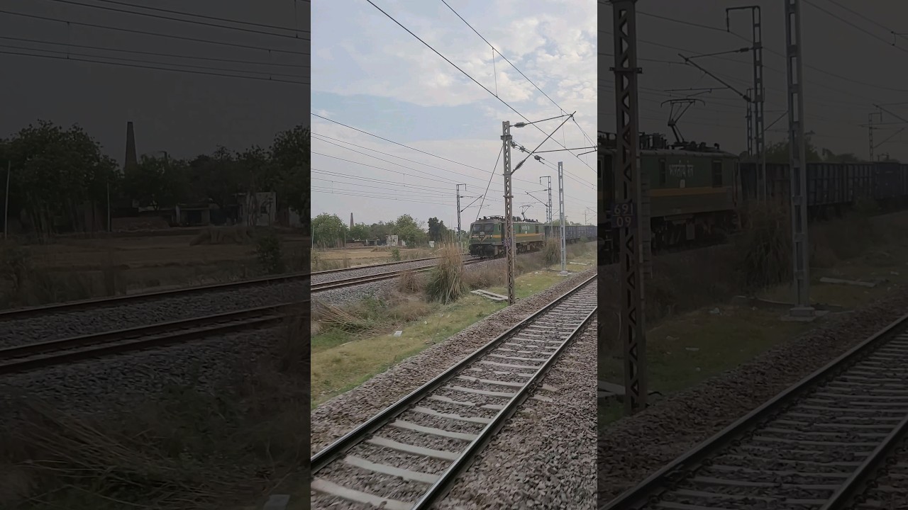Parallel overtaking a freight train on Dedicated freight corridor at 130km/h 🔥 