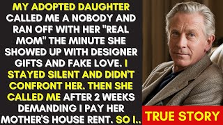 MY ADOPTED DAUGHTER CALLED ME A NOBODY AND RAN OFF WITH HER REAL MOM. SO I...