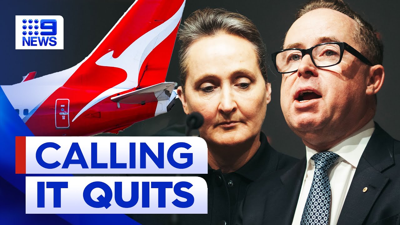 Qantas CEO Alan Joyce announces he'll step down immediately | 9 News Australia