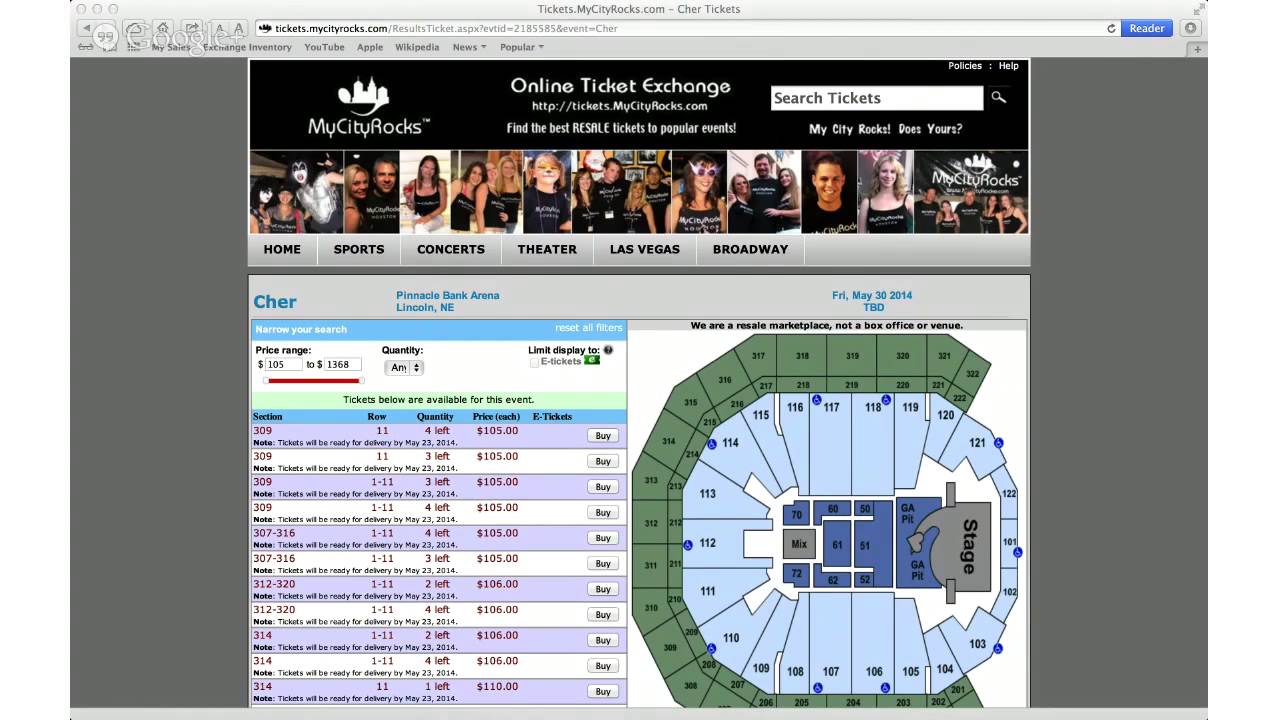 Pinnacle Bank Seating Chart