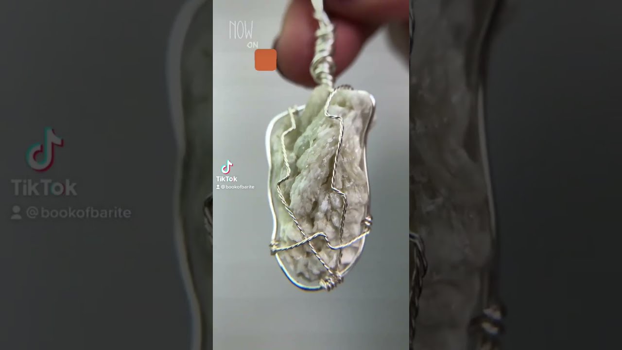 New Beautiful White Barite Crystal Necklace