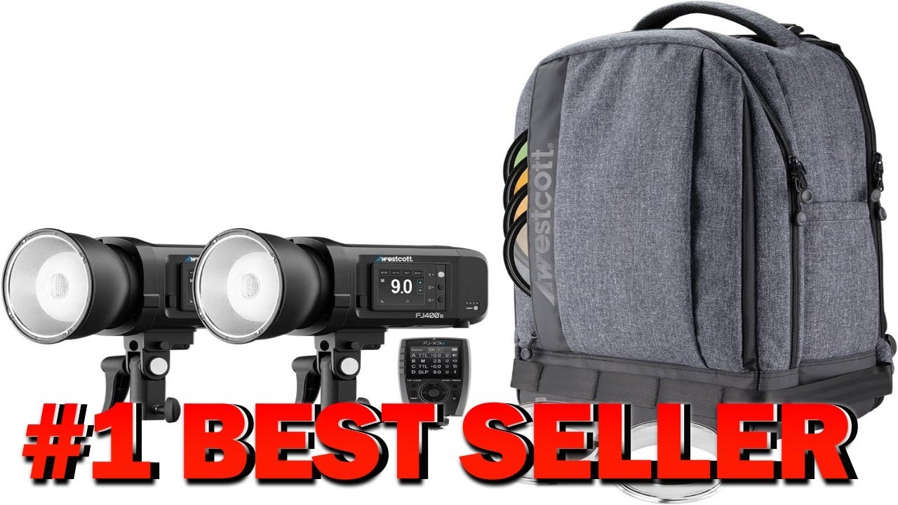 Westcott FJ400 II Touchscreen Strobe 2 Light Backpack Kit with FJ Pro AC DC - B0DSLWRKVK