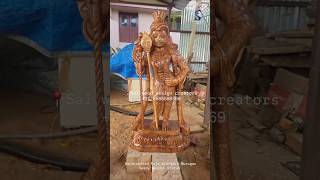 Handcrafted Murugan Wooden Sclupture @saiwooddesigncreators #woodcarving #handcraftusa #malaysia