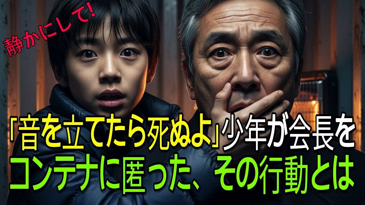 「音を立てたら死ぬよ」少年が財閥会長をコンテナに匿った行動とは｜感動実話｜朗読｜心温まる物語｜