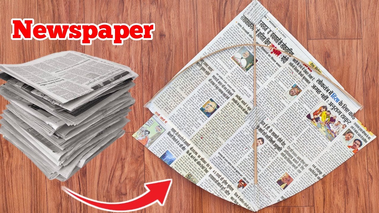 how to make sharla kite with newspaper | phadar kite banane ka tarika | Teto Kite banane ka Tarika