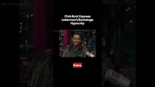 Chris Rock walks backstage at Letterman and sees a bunch of fat old guys