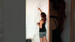 Drywall art ✅ wall putty design with light basrelief 3dart drywallart art plasterart