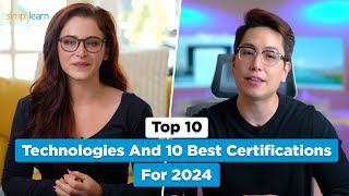 Top 10 Technologies And 10 Best Certifications For 2026 | Simplilearn