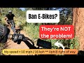 Another close call - mtn biker runs into ebiker!