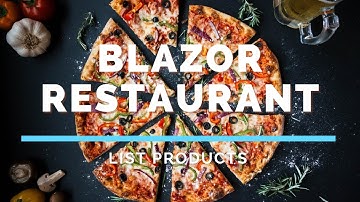 Blazor Restaurant - Adding the "List Products" implementation