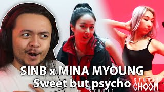 SIN B x MINA MYOUNG - 'Sweet but psycho' Cover | REACTION