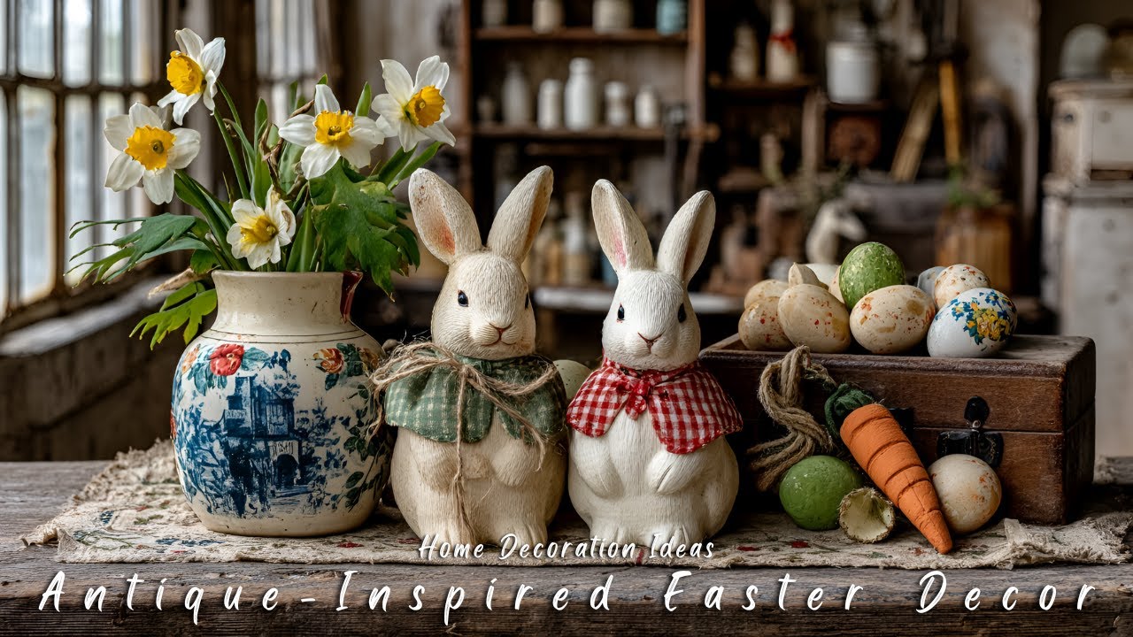 Antique-Inspired Easter Decor Ideas | Timeless Farmhouse Vintage Spring Decorating