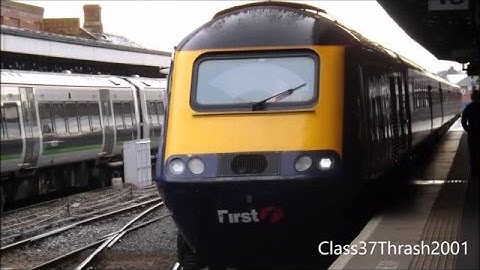 Class 43 HSTs 43012 & 43036 at Worcester Shrub Hill 2016