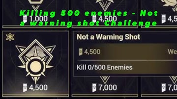 Kill 500 enemies Guide | Not a Warning Shot Challenge | Warframe | The Glassmaker
