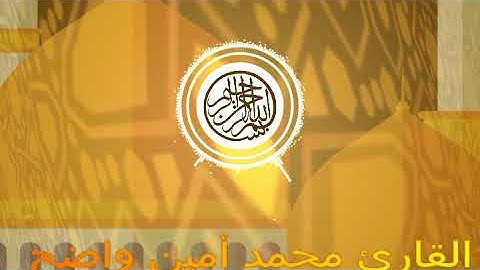 القارئ محمد امين واضح سورة الملك