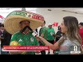 Decenas celebran el triunfo de México en el Centro Comercial Eastridge de San José
