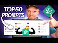 Top 50 ChatGPT Prompts You Should Use (including PDF download)
