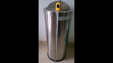 Thùng rác B509 - Thùng rác inox nắp lật tròn