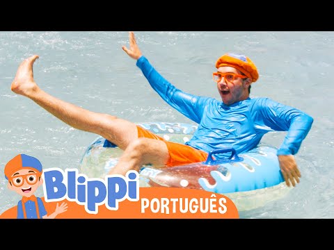 Blippi Visita um Parque Aquático! | Blippi em Português | Vídeos Educativos para Crianças