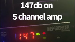 147Db Single Kicker L7 12 Inch Sub 5 Channel Amp
