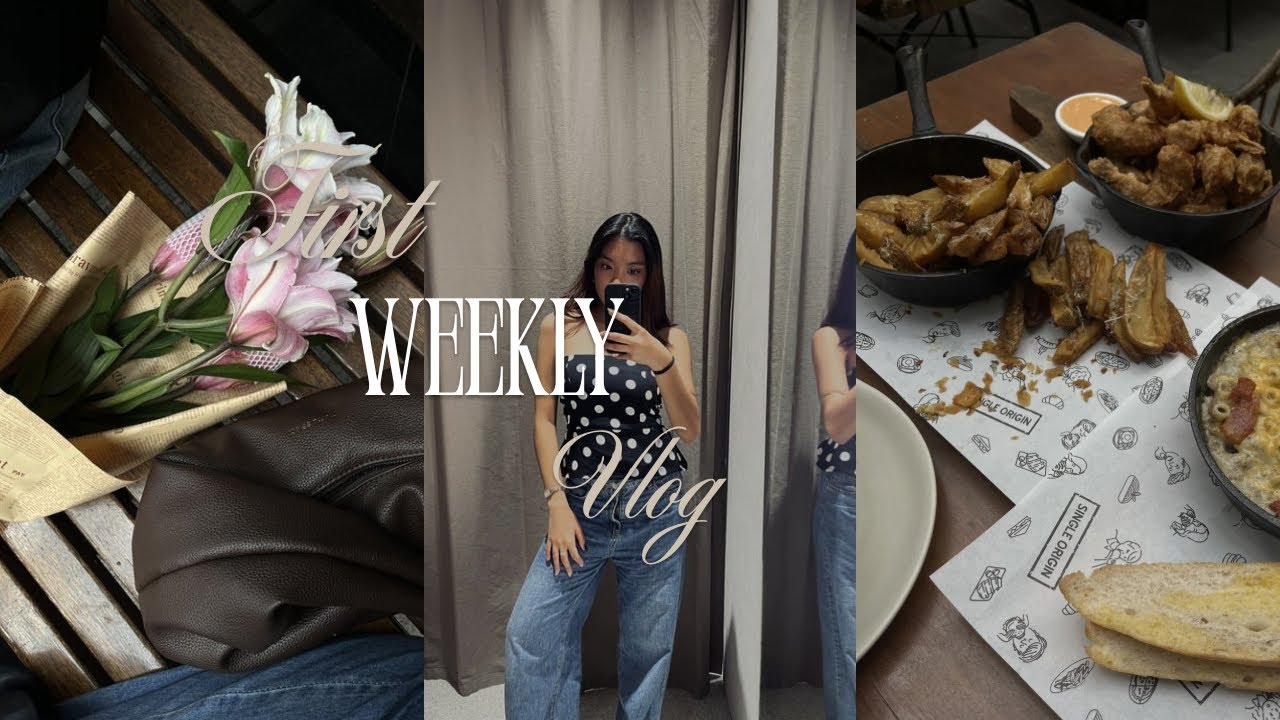 First Weekly Vlog 🤍 night routine, school event, valentines date, haul 