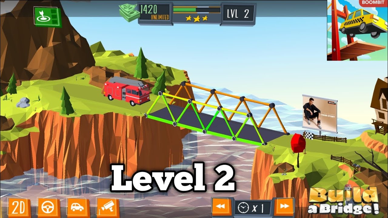 Build a bridge Level 2 || Boss gaming 