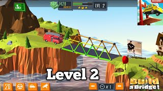 Build a bridge Level 2 ( 3 star ) || Boss gaming 