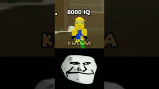 Roblox 8000 IQ Moment! 😎😎 (Troll Face Meme) #shorts #roblox #trollface screenshot 4