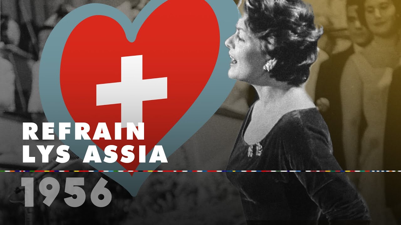 REFRAIN   LYS ASSIA Switzerland 1956   Eurovision Song Contest HD