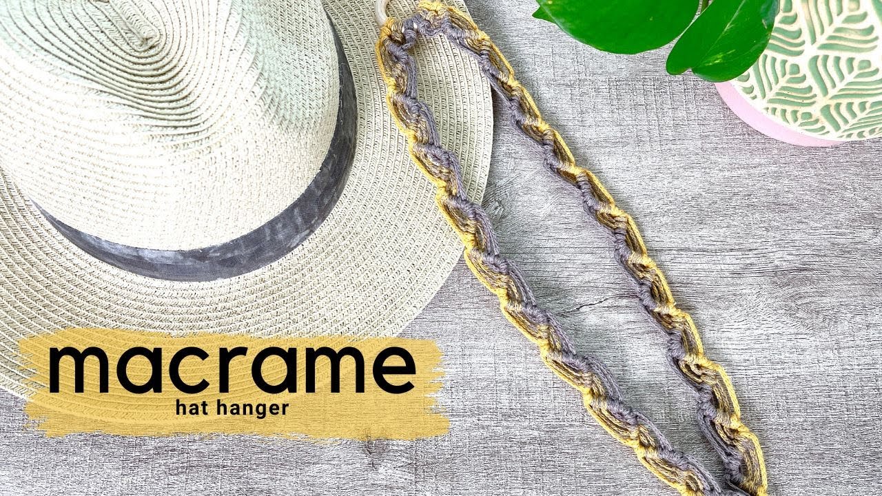 Macrame Hat Hanger on a Branch — Timms Made