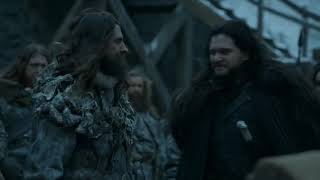 Jon Snow meeting Ghost Final Episode GOT SEASON 8