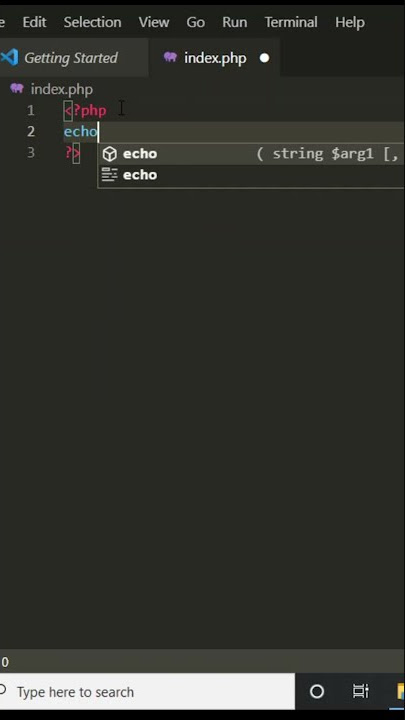 Write first Php program | Print Hello world in Php using xampp server