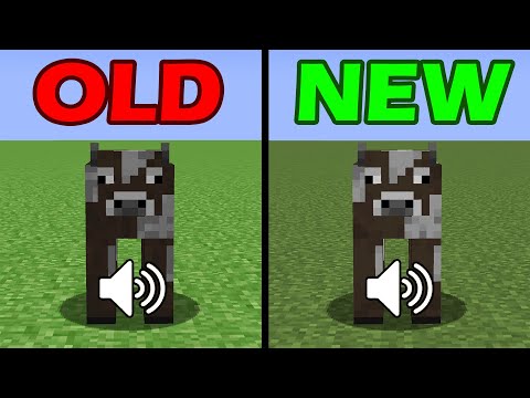 old vs new sound minecraft