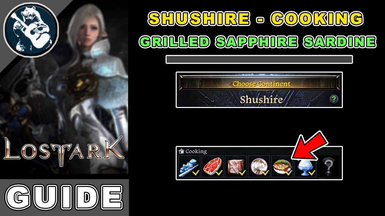 Grilled Sapphire Sardine Location in Lost Ark | Shushire Cooking Locations Guide