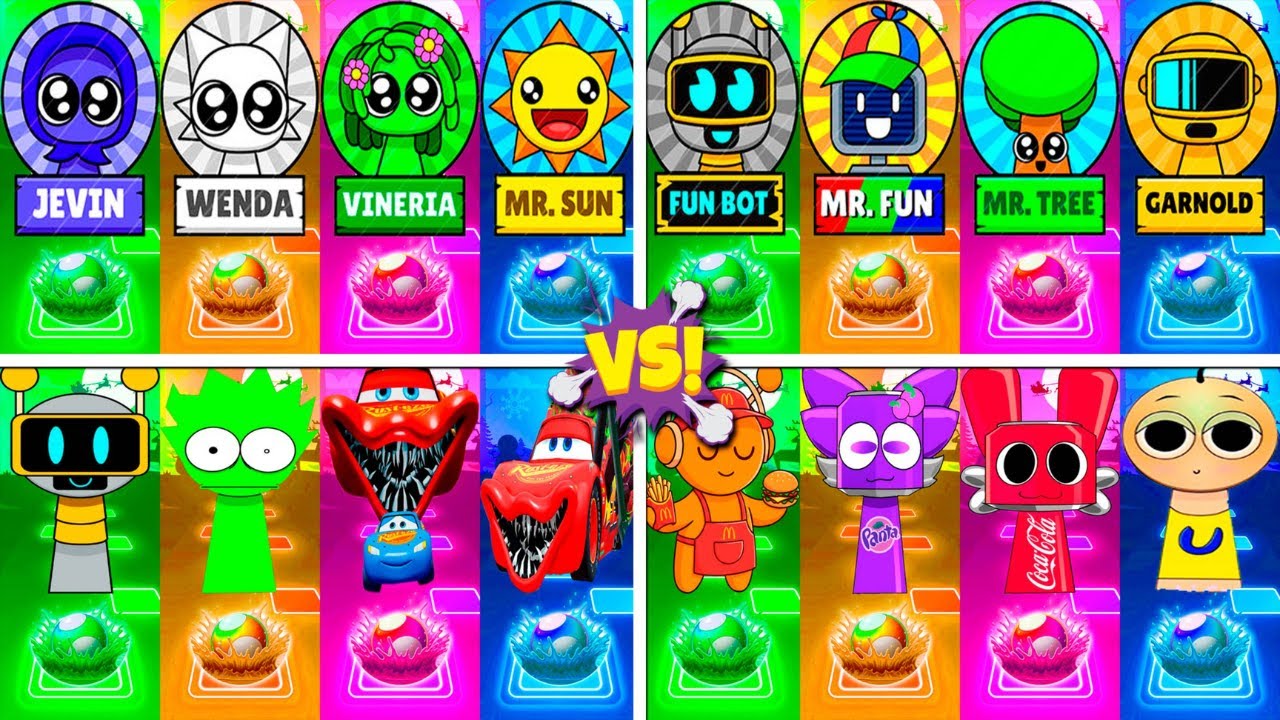 🎶 ALL SPRUNKI MEGAMIX Levels 113–116 | Sprunki Cartoon Compilation | Tiles Hop Animation