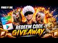 😱 FREE FIRE LIVE | GOOGLE PLAY CARD + REDEEM CODE GIVEAWAY 🎁 | UID CHECK & CUSTOM ROOM