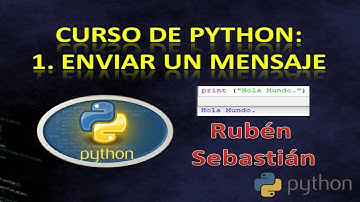 1. ENVIAR un MENSAJE en PYTHON. APRENDE Python. CURSO DE PYTHON online gratis.