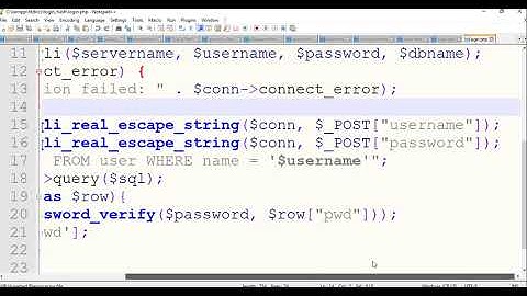 Login System using Password Hash and Password Verify Method