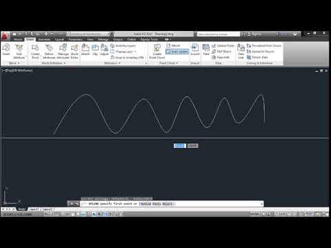 Video Hướng dẫn cách vẽ đường cong tự do bằng lệnh spline... - youtube