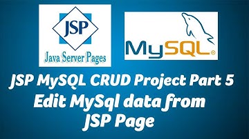 Edit MySql data from JSP Page-JSP MySQL CRUD Project-Part 5