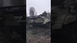 Свежее видео уничтоженной колонны - Война на Украине