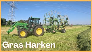 At WORK on Sunday? - Raking Grass - Farm VLOG