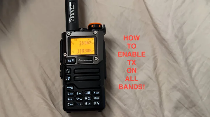 Quansheng UV-K5(8)- How to enable transmit on all Frequencies.