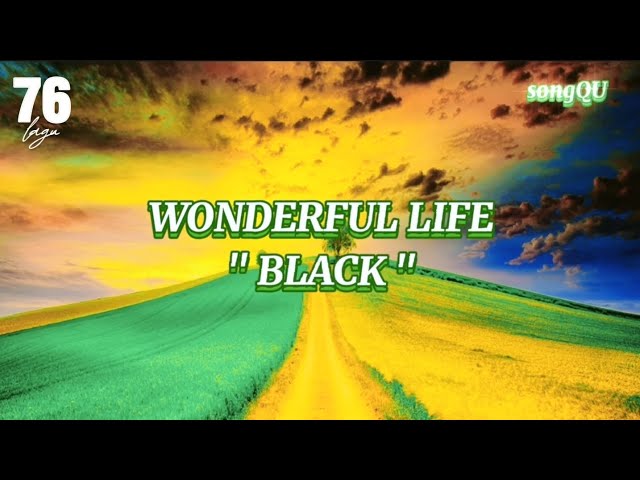 WONDERFUL LIFE 'BLACK lyrics terjemahan #lyrics #lagu76 class=