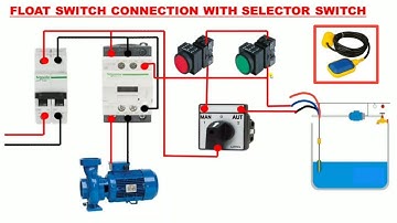 FLOAT SWITCH WIRING CONNECTION  WITH SELECTOR SWITCH! FLOAT SWITCH INSTALLATION